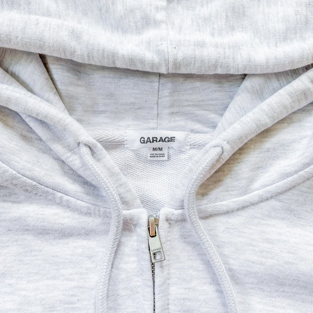 Garage Cropped Zippie Hoodie (Size: M) - Picture 7 of 15